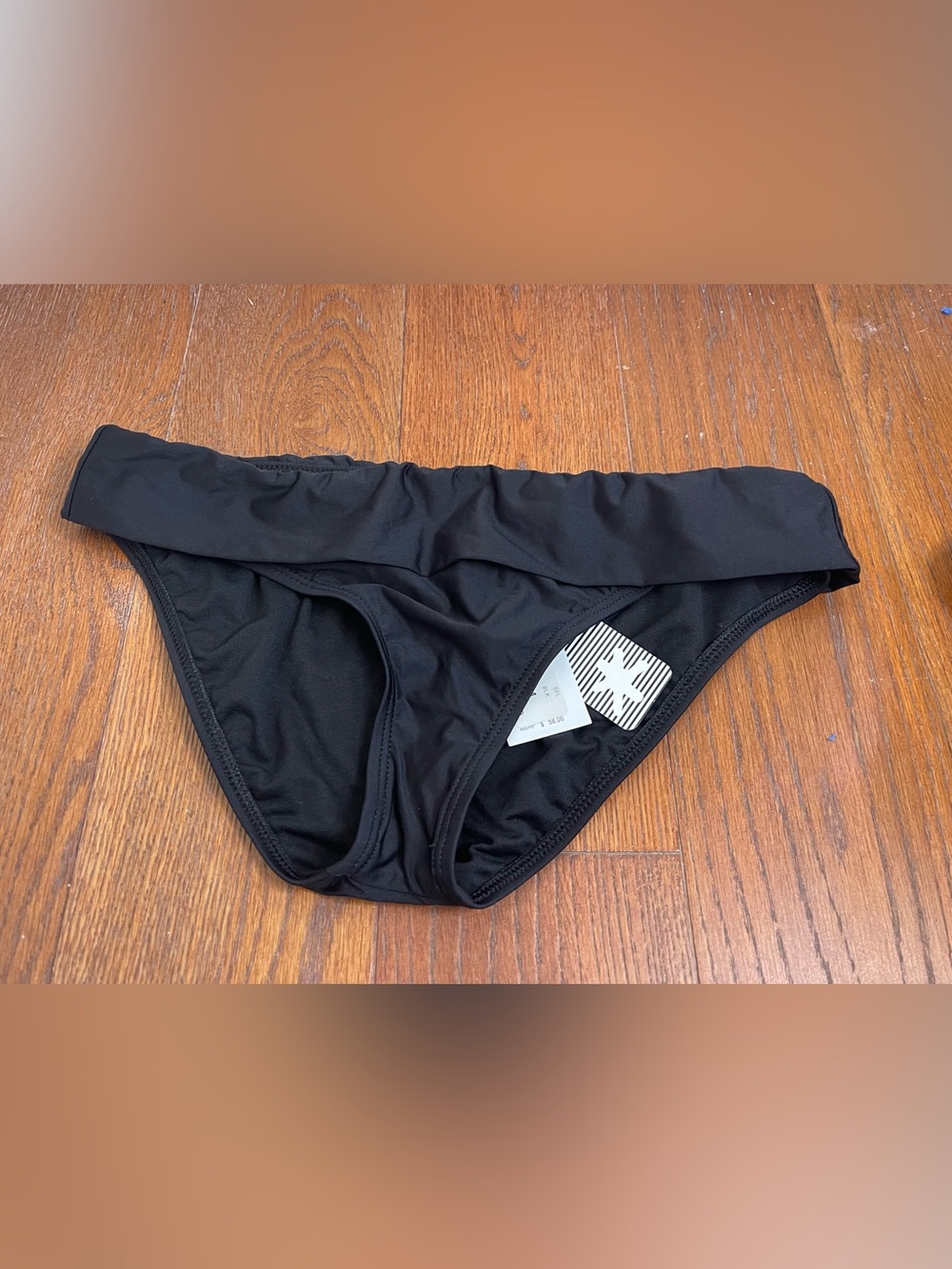 Splendid Stitch Solid Banded Bikini Bottom - Size Medium NEW